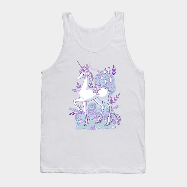 The Last Unicorn Illustration Tank Top by DajonAcevedo